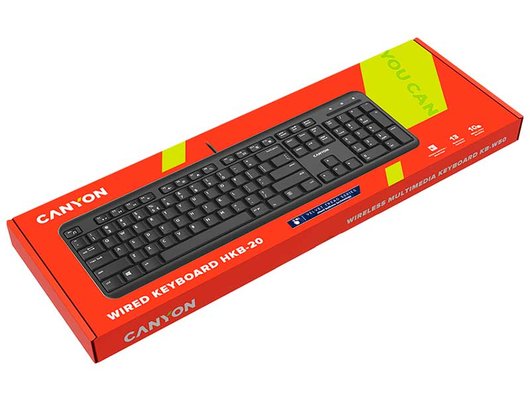 Клавиатура проводная CANYON HKB-20 RU